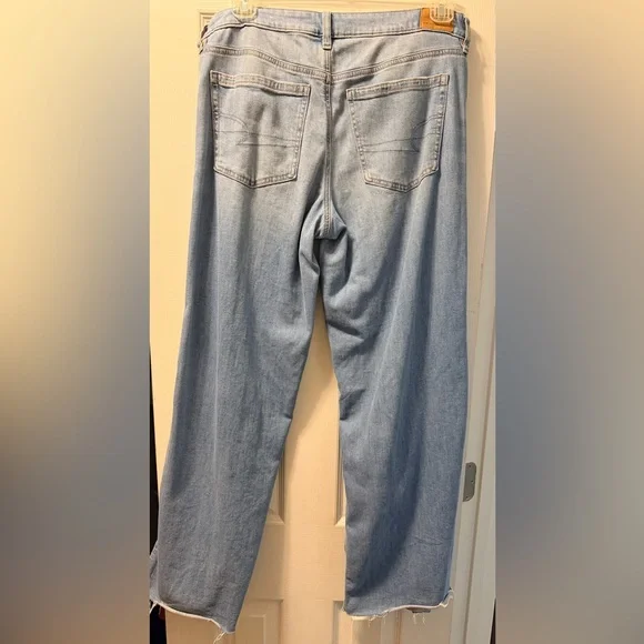 American Eagle low-rise baggy wide leg jeans - Picture 2 of 4
